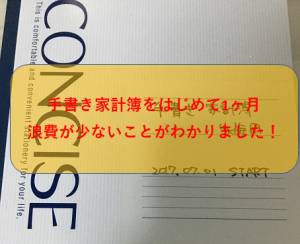 手書き家計簿をはじめてわかったわが家の浪費の少なさ